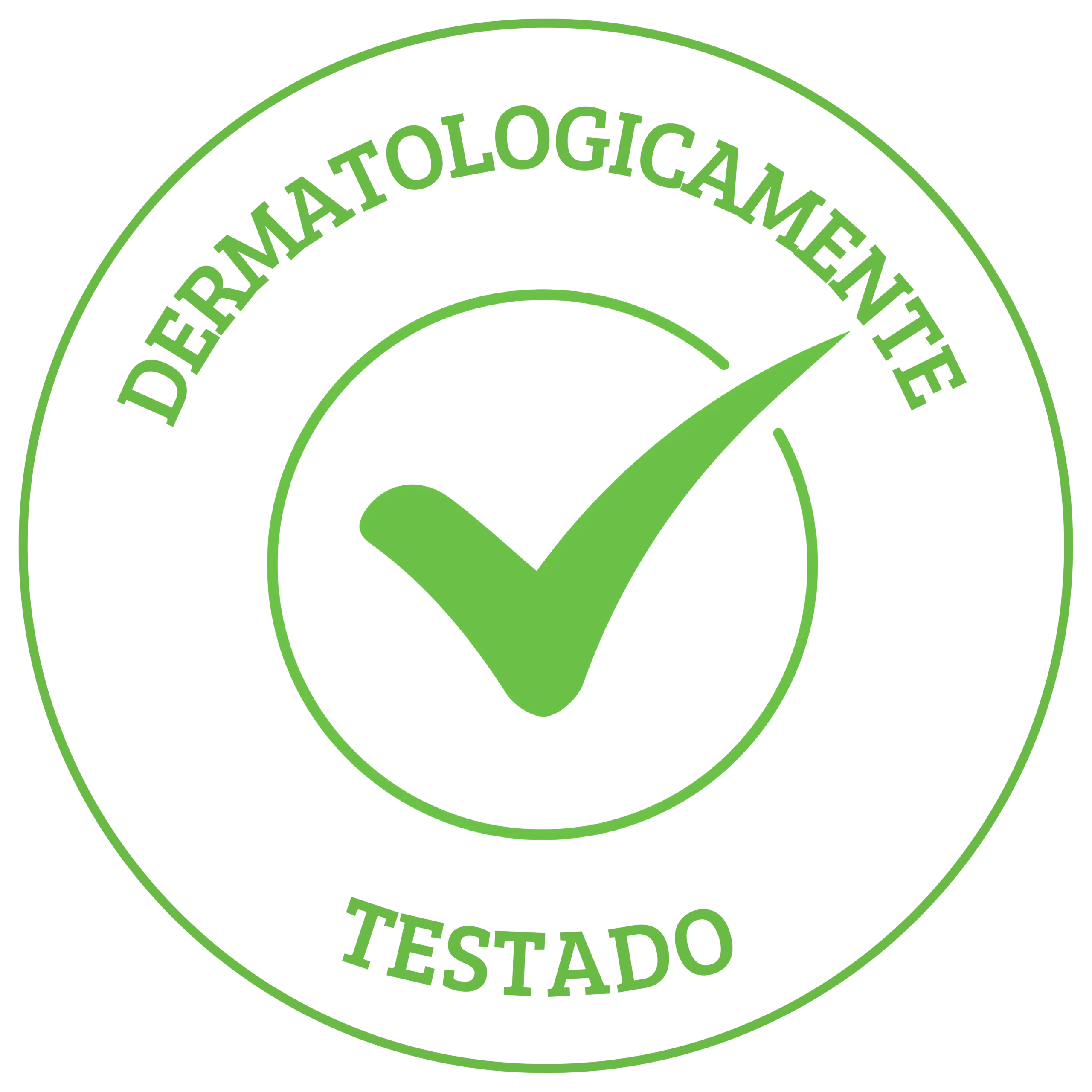 dermatologicamente Produto dermatologicamente testado seguro para todos os tipos de pele